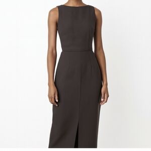 Elegant Brown Sleeveless Maxi Dress